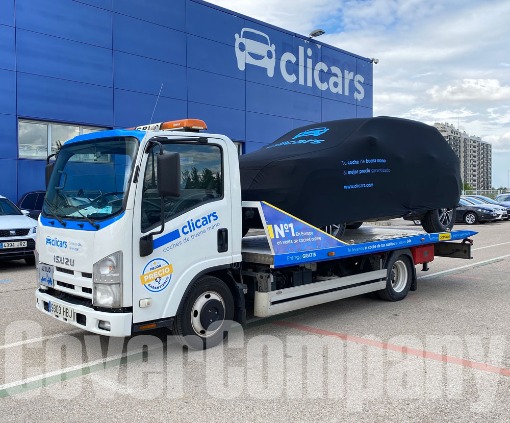 protezione durante il trasporto di auto su camion scoperto